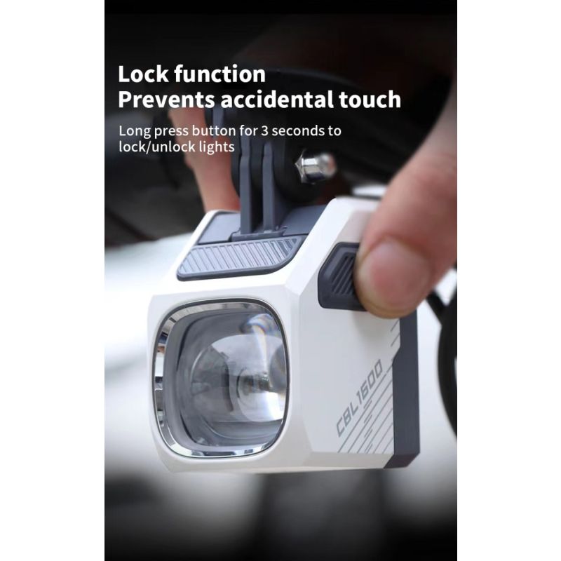 Magicshine CBL1600 Bike Front Light 1600 Lumen LED - Hanging Cut-off Cable, Cycling Safety, Nighttime Visibility