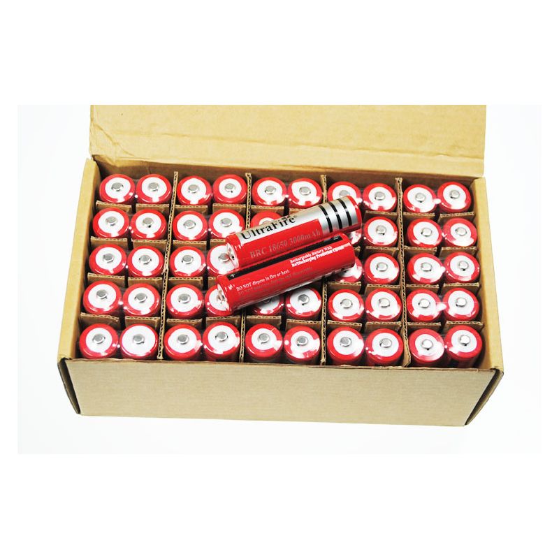 UltraFire BRC 3000mAh 3.7V Li-ion Rechargeable Battery Long-Lasting Power for Flashlights Cameras