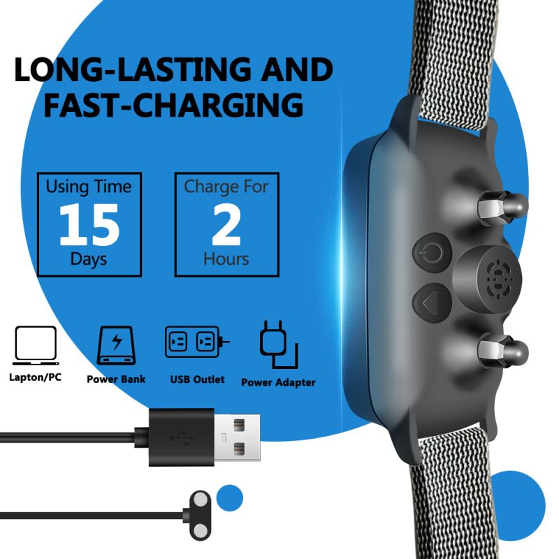 Pet Dog Anti Barking Device Gentle Ultrasonic Collar Stop Barking Comfortable Trust Building Solution