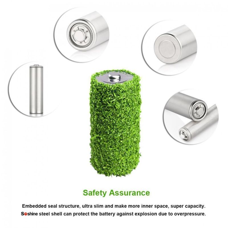 Soshine 26650 5500mAh Li-ion Rechargeable Batteries 2 Pack for Flashlights Power Tools Long-lasting Use