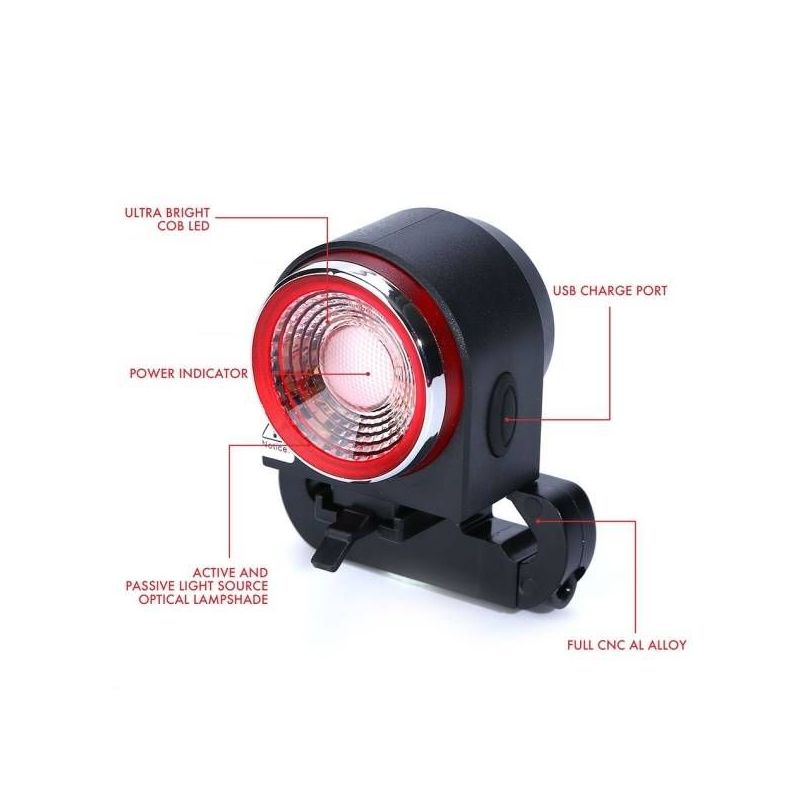 ANTUSI A8 Road Bike Anti-theft Alarm Lock Taillight Cycling Safety with Automatic Brake and Wireless Bell