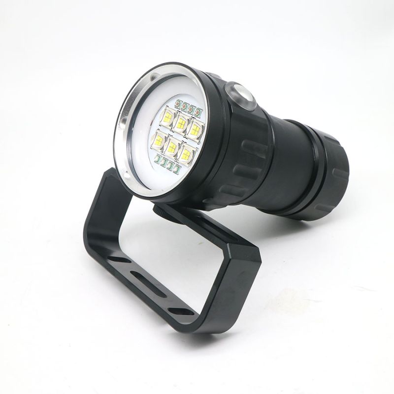 QH14 QH27 Multifunction UV Diving Flashlight 20000 Lumens for Underwater Exploration Coral Reefs Night Dives