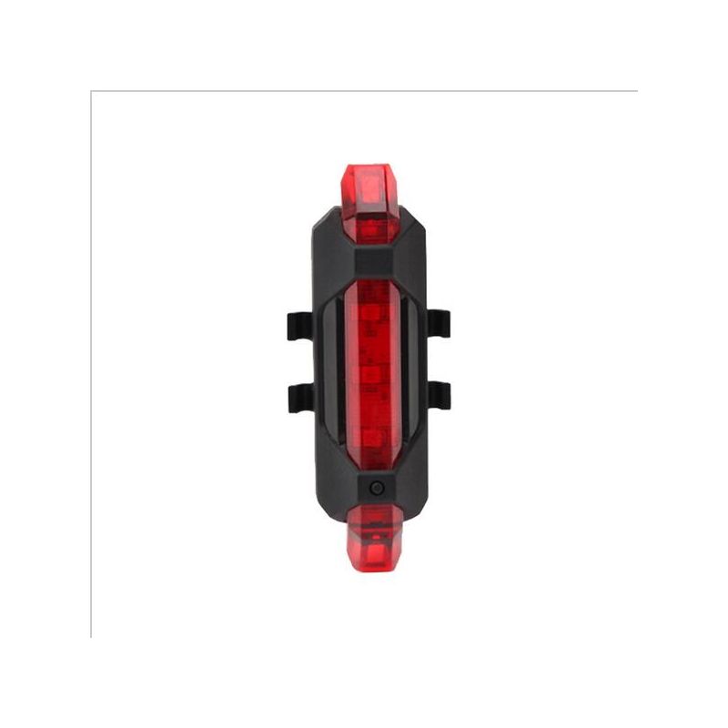 Portable USB Rechargeable Bicycle Taillight Rear Safety Light with Dynamic Flash Modes for Cycling Visibility