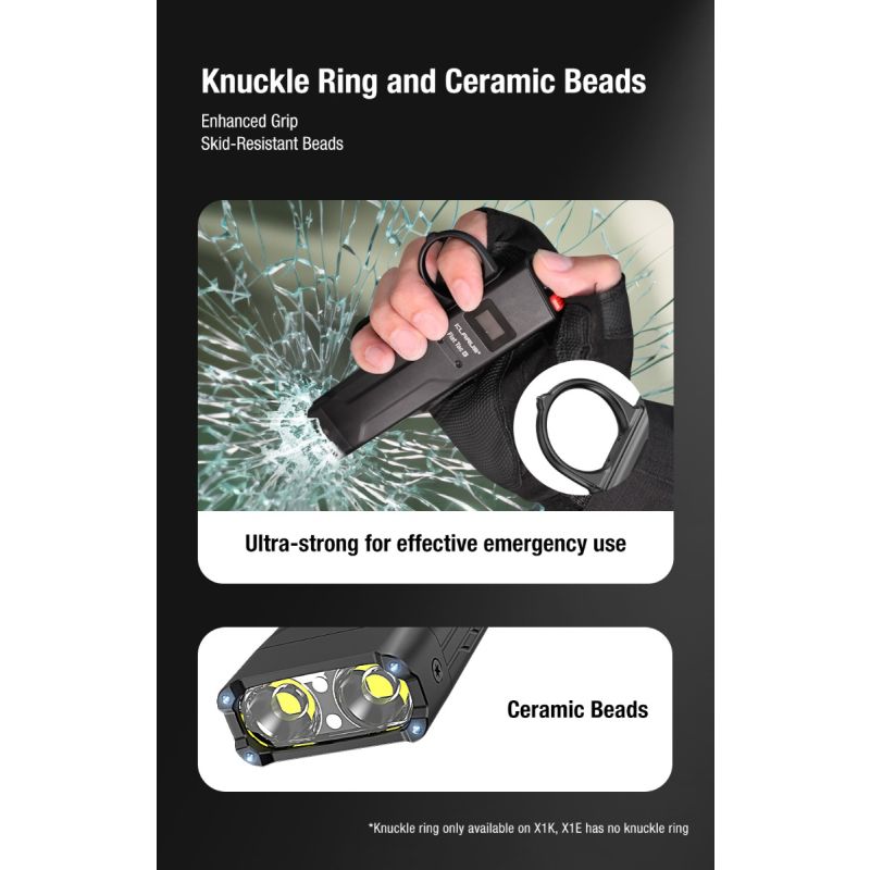 Klarus X1 Ultra-thin EDC Tactical Flashlight Luminus SST-70 LED 4200LM Outdoor Emergency Torch Light