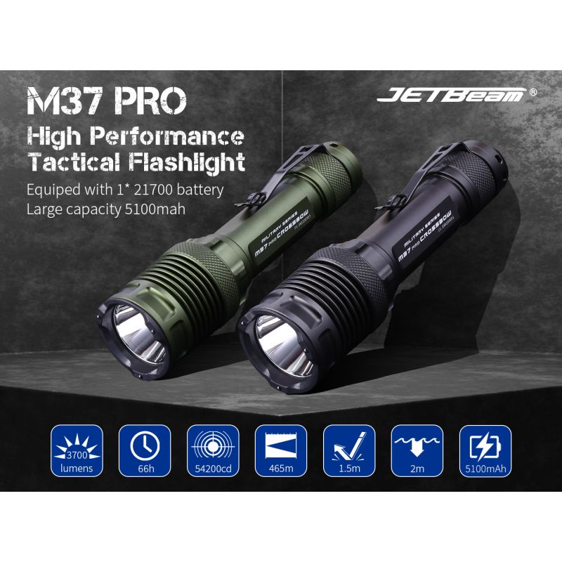 JETBEAM M37 PRO High Performance Tactical Flashlight