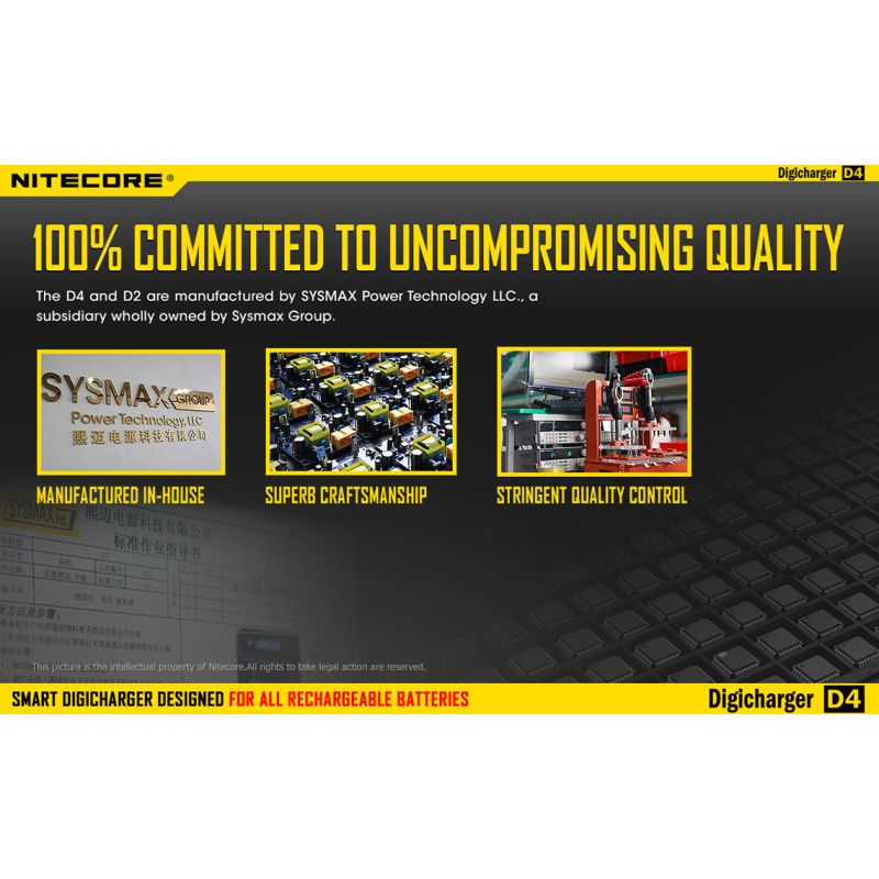 Nitecore D4 Digicharger LCD Display Intelligent Battery Charger Li-ion Ni-MH Smart Power Solution