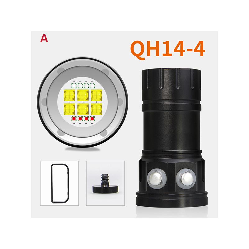 QH14 QH27 Multifunction UV Diving Flashlight 20000 Lumens for Underwater Exploration Coral Reefs Night Dives