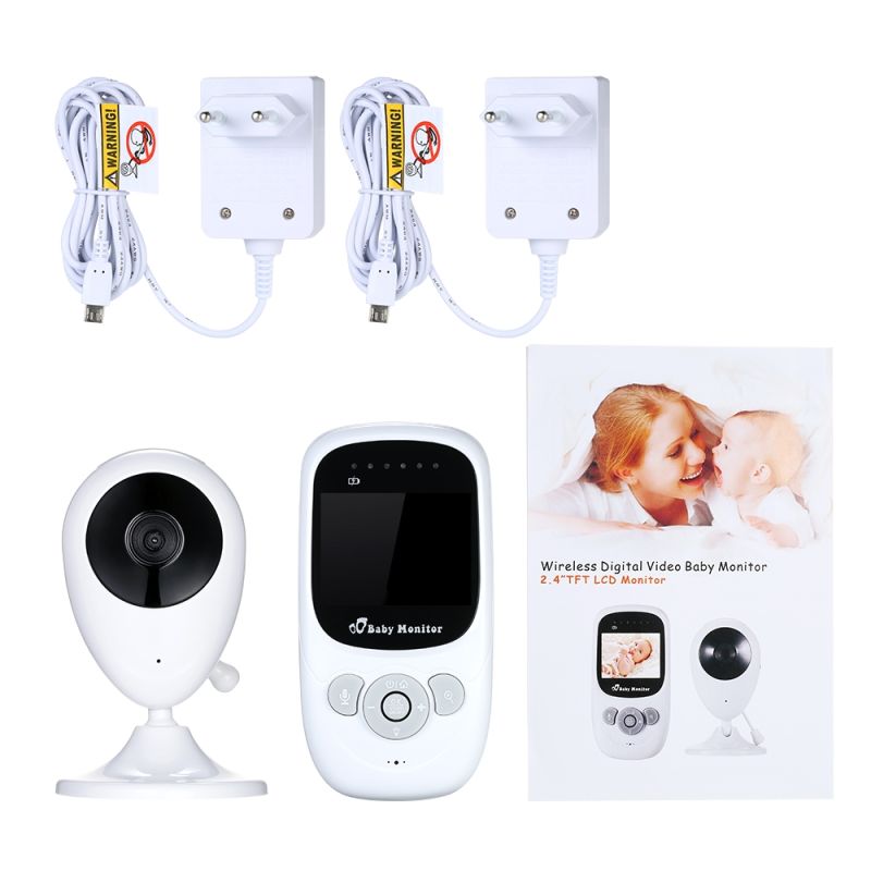 SP880 Wireless Baby Monitor 2.4 Inch LCD High-Definition Video Two-Way Audio Night Vision for Baby Care