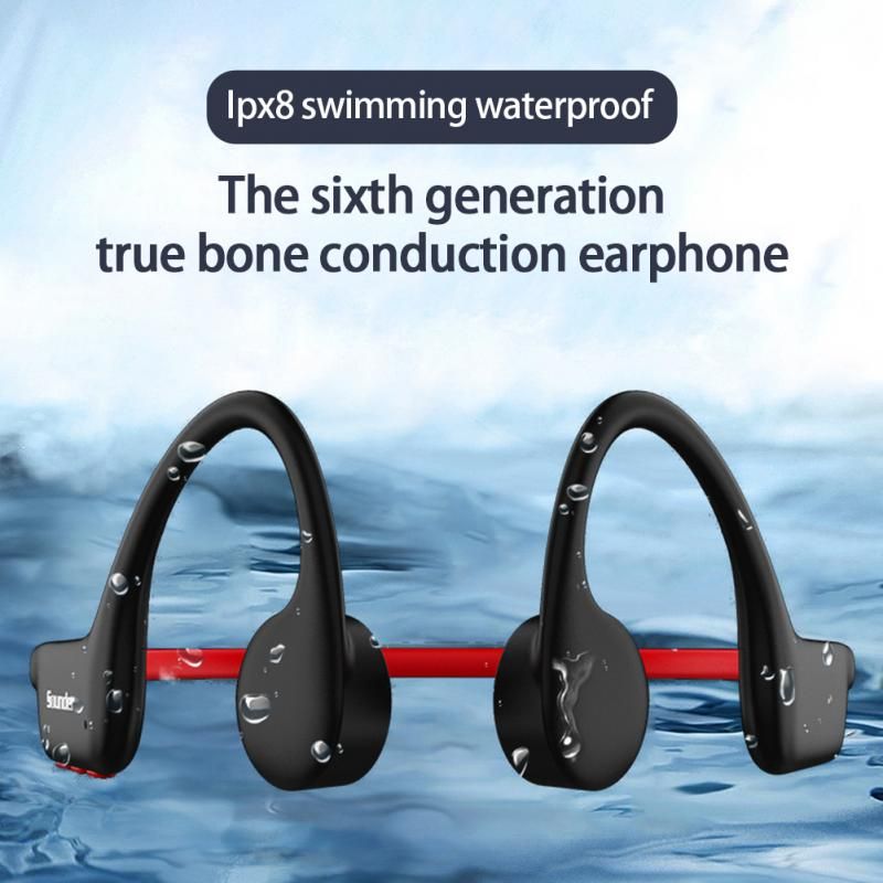 Bone Conduction Swimming Earphones 16GB IP68 Waterproof Wireless Music Player Sport Headphone Swim Accessory