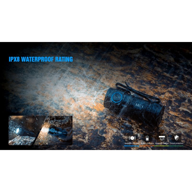 TrustFire MC1 Baton XP-L HI 1000 Lumens Rechargeable Mini EDC Flashlight with Magnetic Charging Ultra-Lightweight