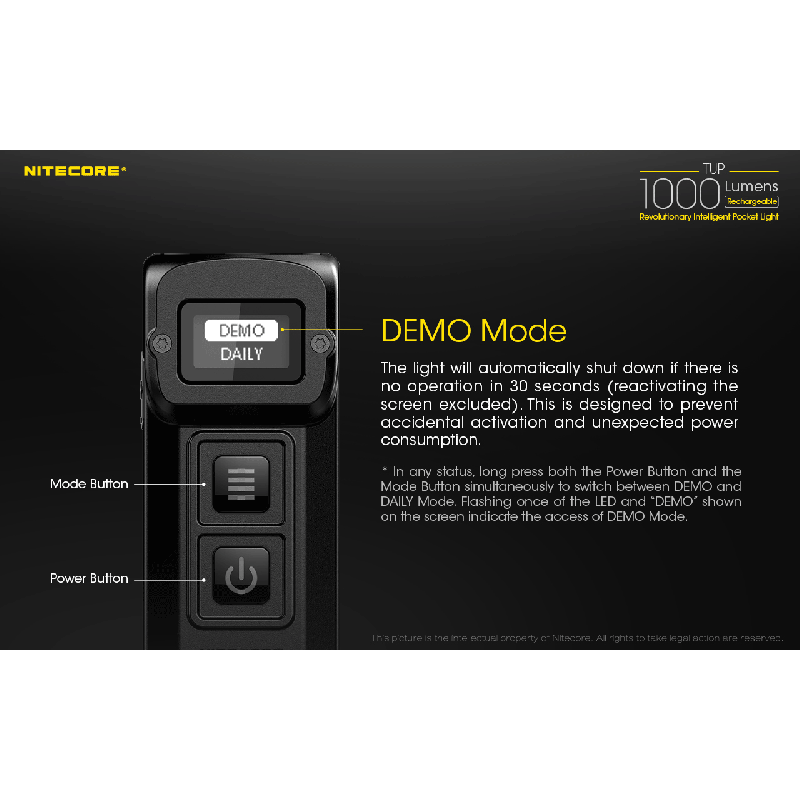 Nitecore TUP XP-L HD V6 LED Flashlight 1000 Lumens USB Rechargeable Mini Outdoor Gear for Hiking and Camping