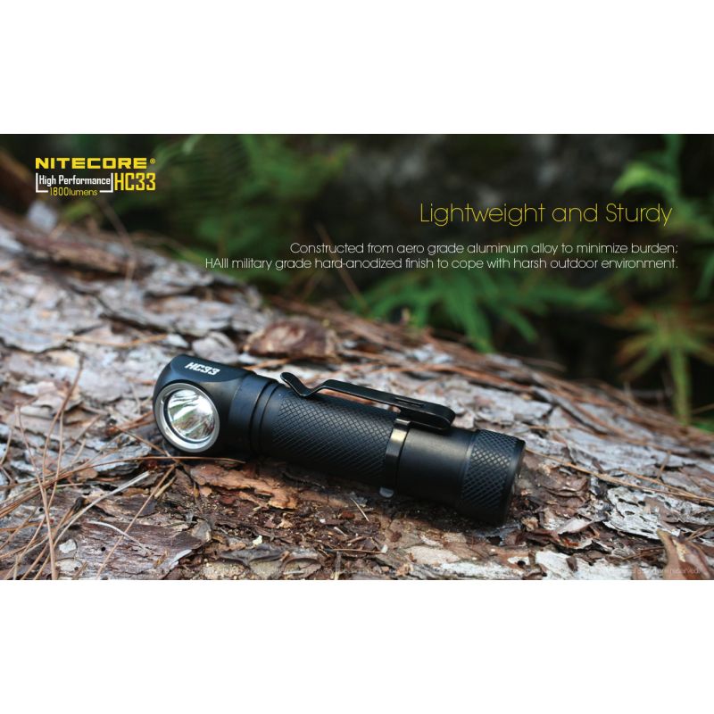 Nitecore HC33 XHP35 1800 Lumens LED Headlamp Hands Free Illumination for Outdoor Hiking and Night Work