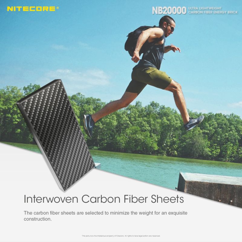 Nitecore NB20000 QC Dual Port 20000mAh Power Bank Lightweight Fast Charging USB USB-C Smartphone Charger