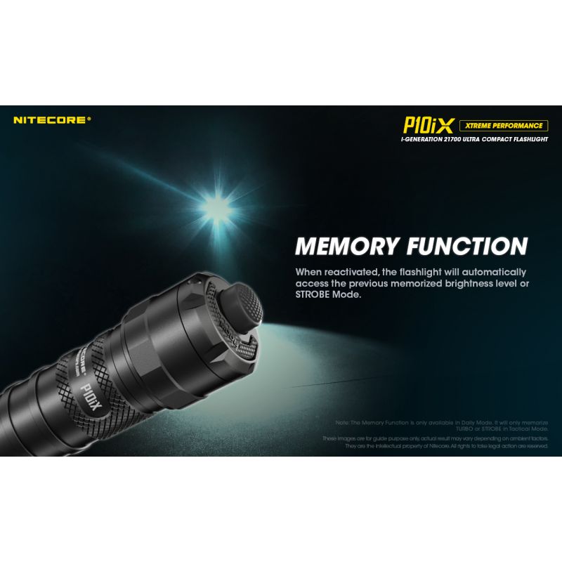 Nitecore P10iX 4000 Lumens Powerful Tactical Flashlight 4 x XP-L2 V6 LED 158m Beam Long Runtime Durability