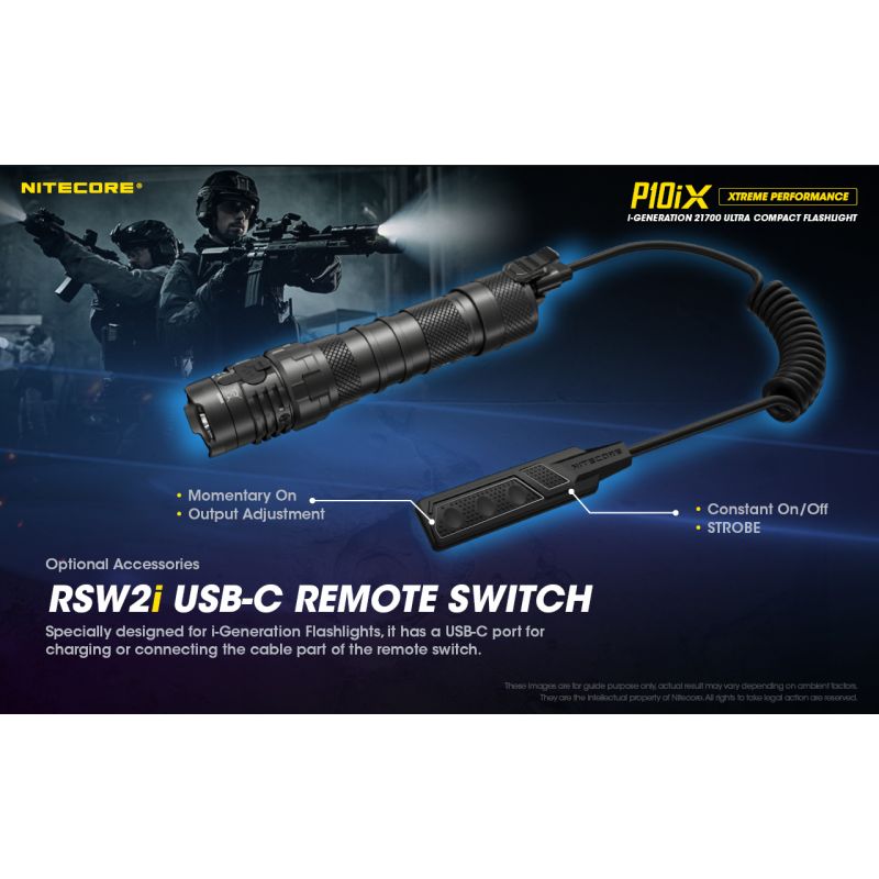 Nitecore P10iX 4000 Lumens Powerful Tactical Flashlight 4 x XP-L2 V6 LED 158m Beam Long Runtime Durability
