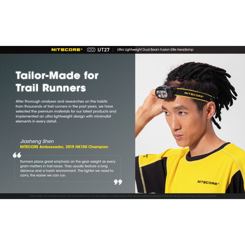 Nitecore UT27 LED Headlight 520 Lumens 2 x XP-G3 S3 Tech Rugged Design Versatile Modes for Night Adventure