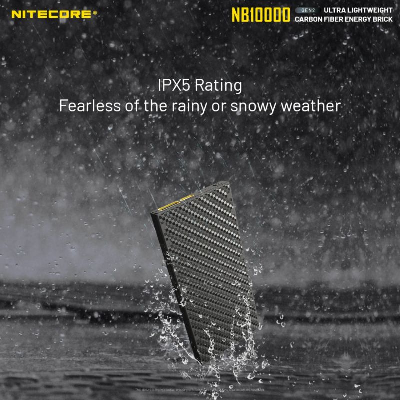 Nitecore NB10000 Gen II Ultra-slim 10000mAh Power Bank with QC Quick-Charge Lightweight Travel Charger