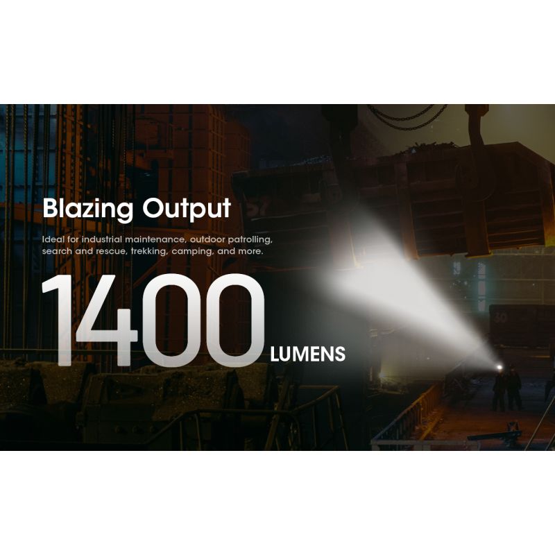 Nitecore NU50 1400 Lumens LED Headlamp for Hiking Lightweight Rechargeable Headlamp with Long Runtime