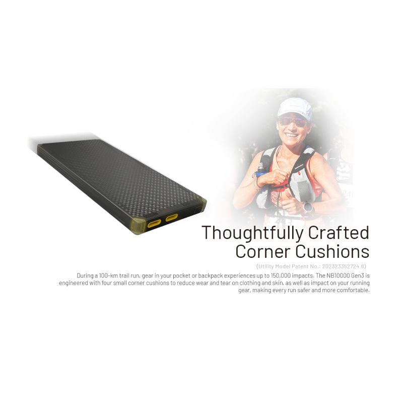 Nitecore NB10000 Gen III Ultra-Slim Power Bank 10000mAh Fast Charging Portable Charger with Dual USB-C Ports