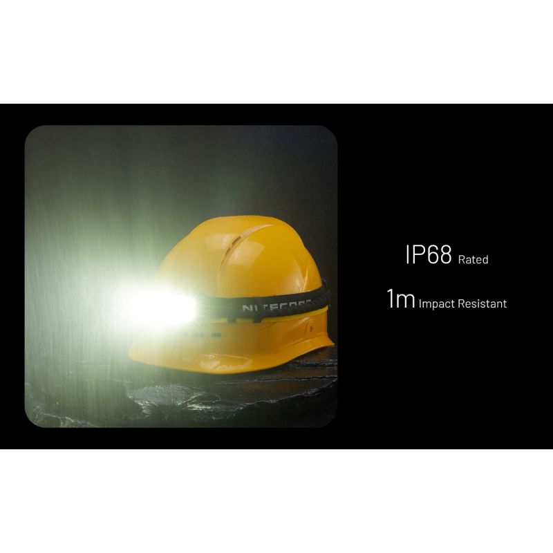 NITECORE HU2000 LED Headlamp 2000 Lumens USB-C Rechargeable Lightweight and Durable for Outdoor Work