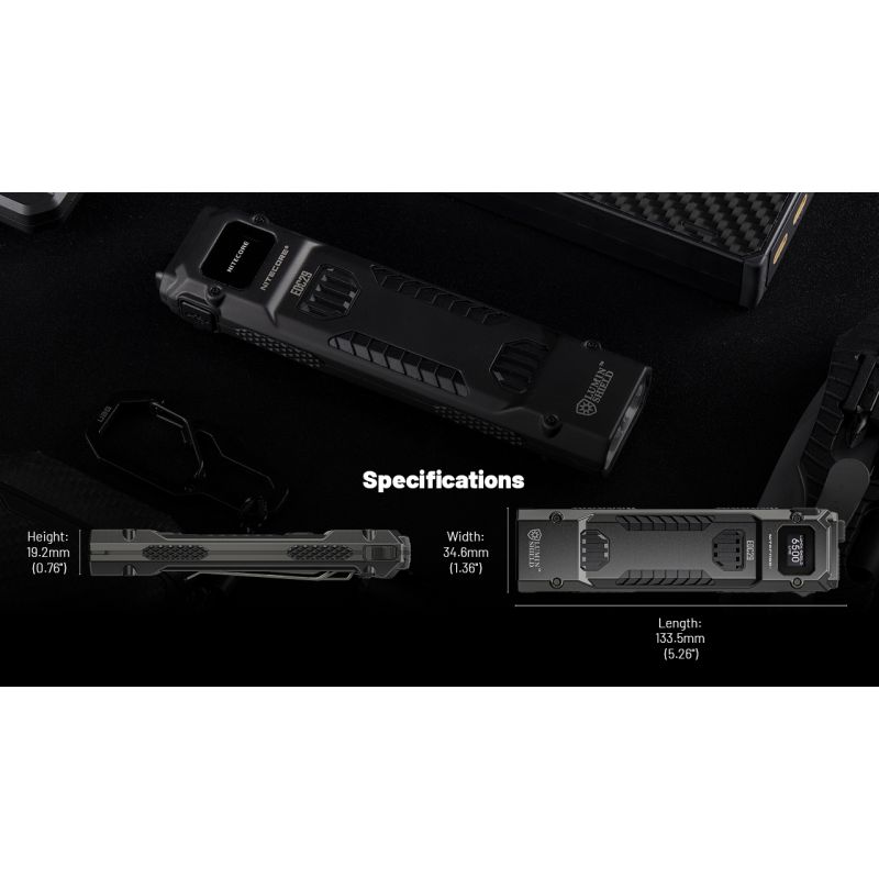 NITECORE EDC29 6500 Lumens USB-C Rechargeable Flashlight Long-Range Visibility Everyday Carry Adventure