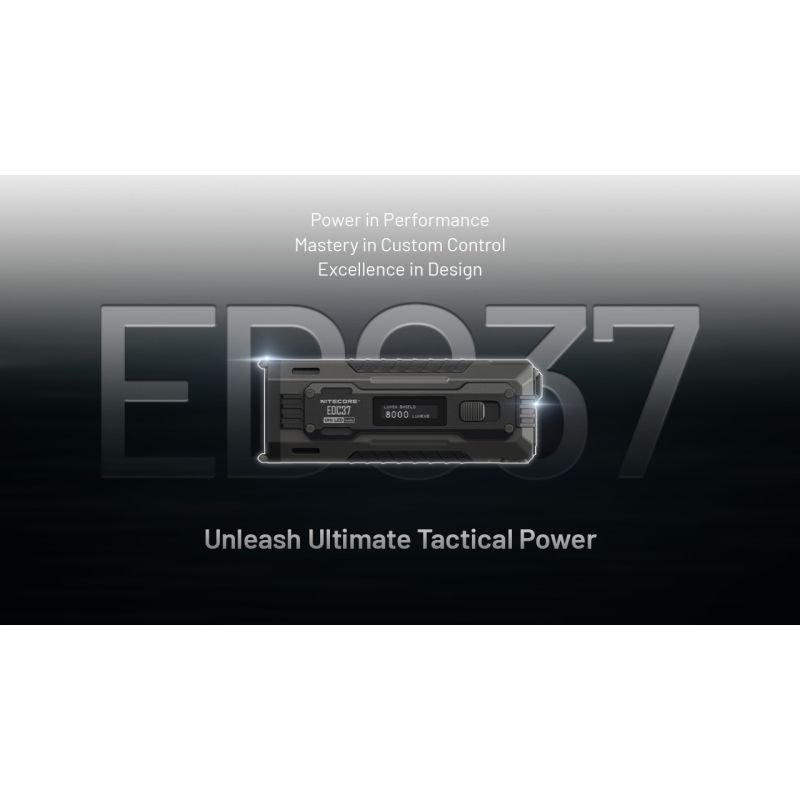 NITECORE EDC37 8000LM USB-C Rechargeable Flashlights 