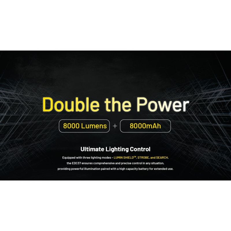 NITECORE EDC37 8000LM USB-C Rechargeable Flashlights 
