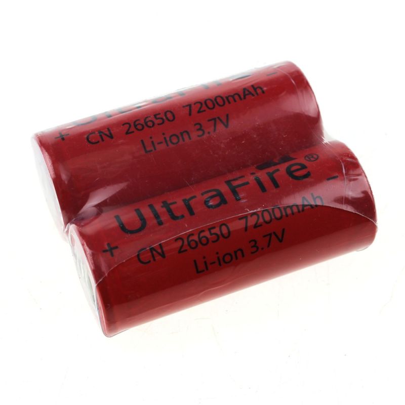 UltraFire CN 26650 3.7V 7200mAh Unprotected Li-ion Flashlight and Vaping Battery for Power Enthusiasts