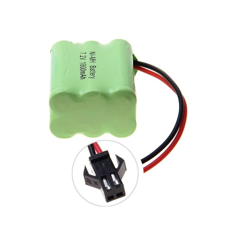 Ni-MH AA 7.2V 1800mAh SM plug 6*AA Battery Pack