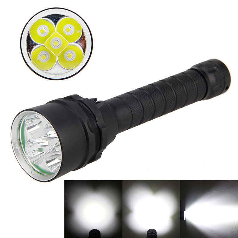 100M Waterproof 8000LM L2 LED Lantern Diving Flashlight Durable Torch with Magnetic Control for Nighttime Exploration
