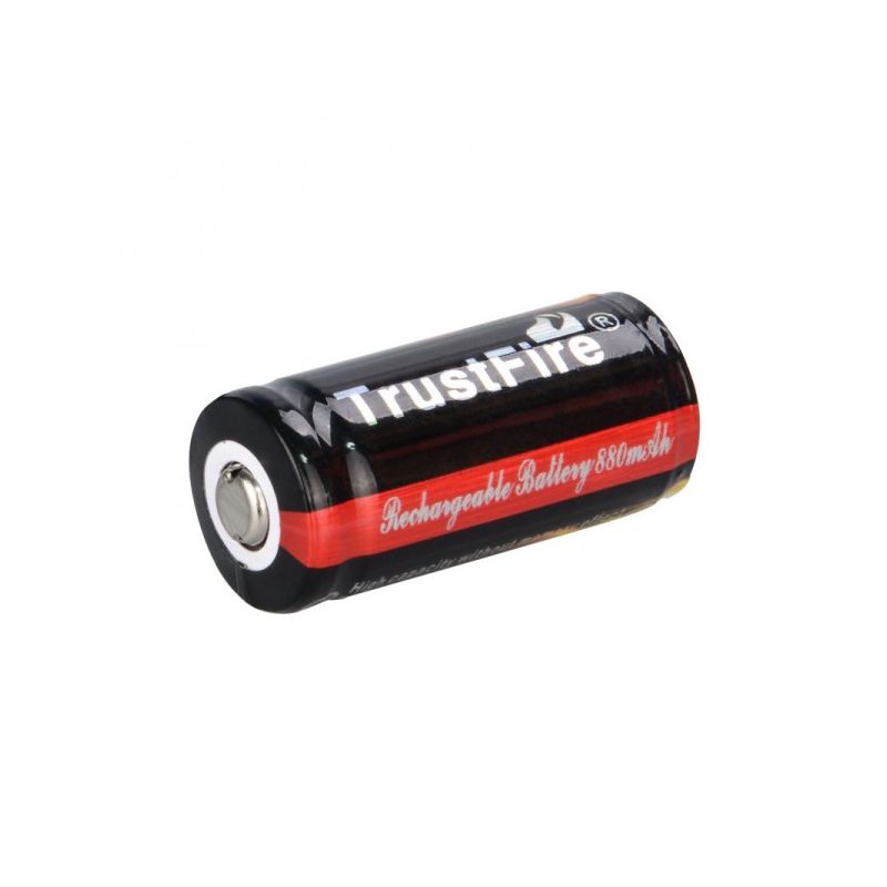 TrustFire 16340 CR123A 3.7V 880mAh Battery Rechargeable Protected Eco-friendly for Cameras Medical Devices