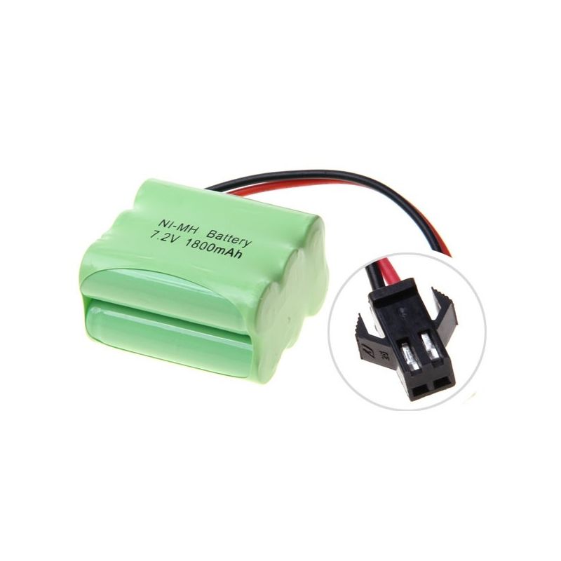 Ni-MH AA 7.2V 1800mAh SM plug 6*AA Battery Pack