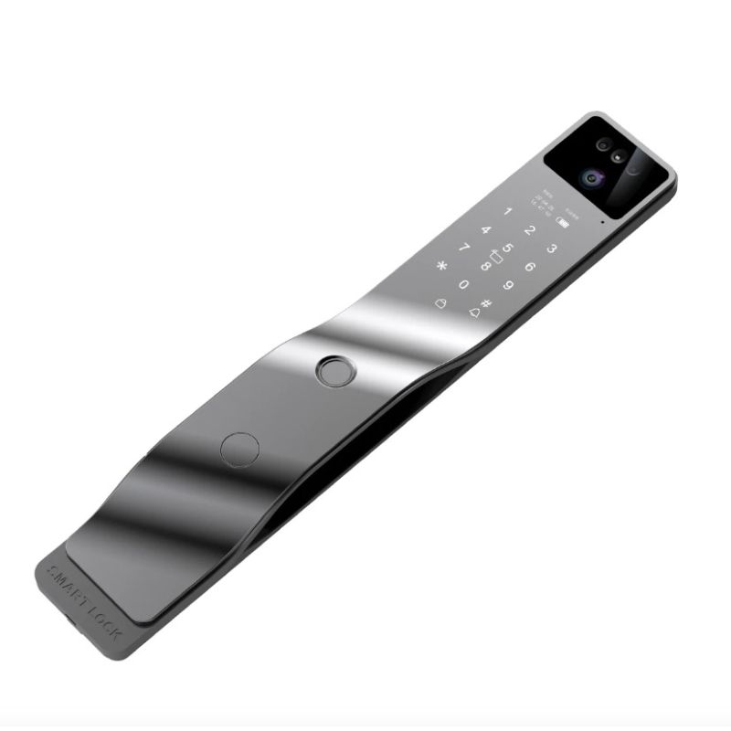 Tuya Wifi 3D Face Recognition Smart Door Lock with Built-In Camera for Advanced Home Security Convenience