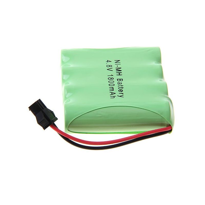 4.8V AA 1800mAh Ni-MH SM Plug Rechargeable Battery High Capacity Eco-Friendly Power for Toys and Cameras