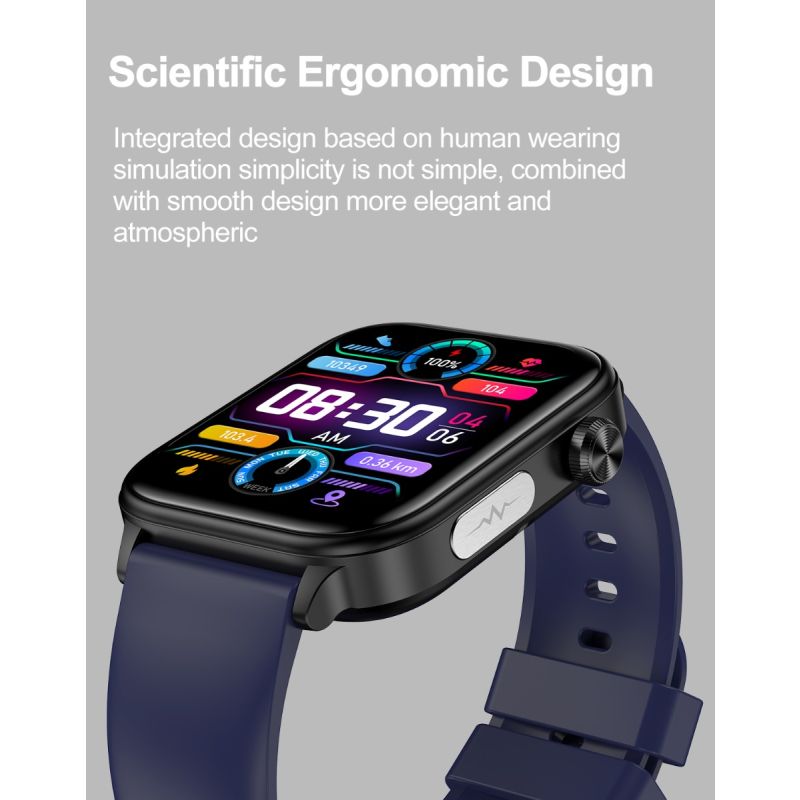 ET570 Blood Glucose Smart Watch ECG Heart Rate Blood Pressure Smartwatch