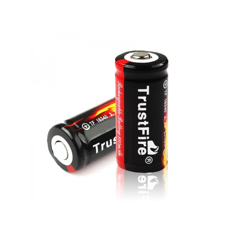 TrustFire 16340 CR123A 3.7V 880mAh Battery Rechargeable Protected Eco-friendly for Cameras Medical Devices