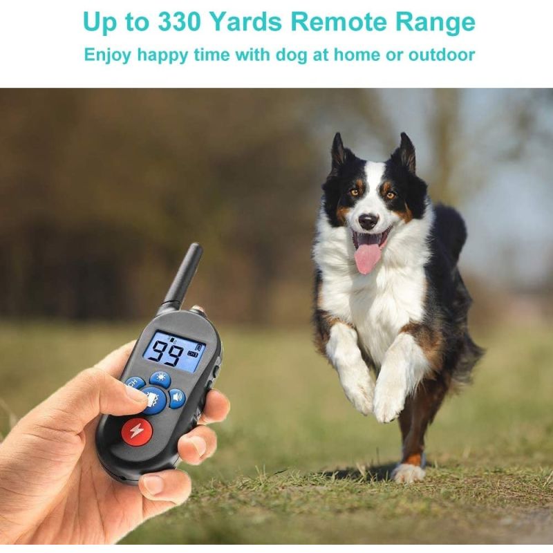 800m Electric Dog Training Collar with 3 Training Modes for Small to Large Dogs Rechargeable for Outdoor Use