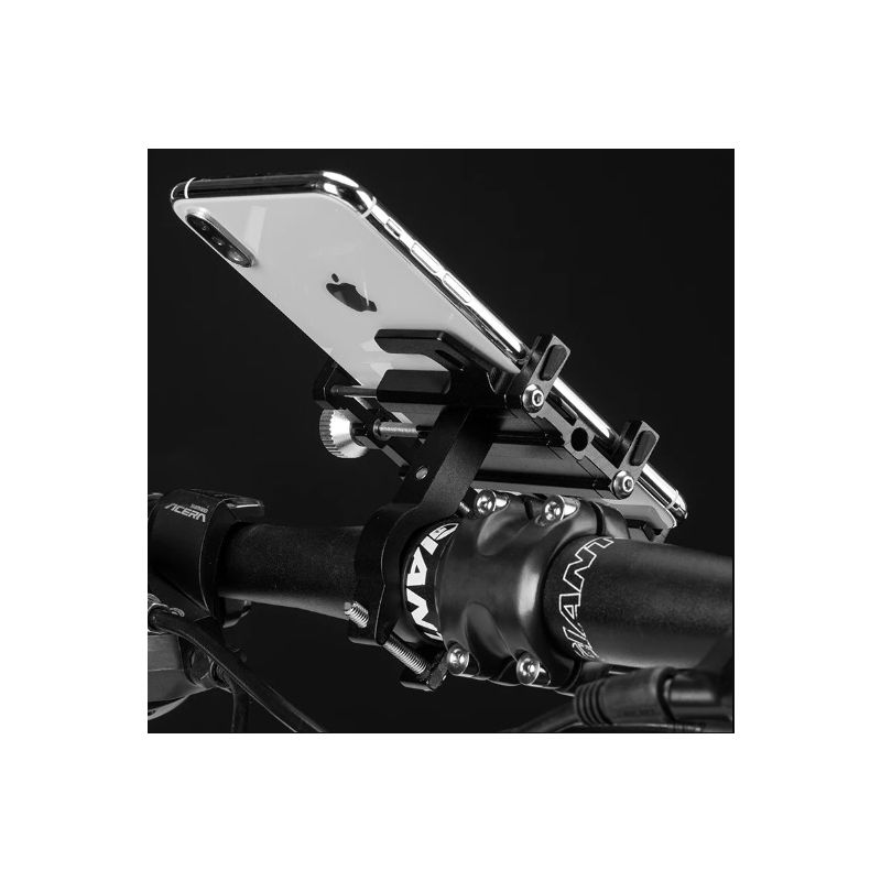 ROCKBROS Durable Motorcycle Phone Holder Versatile CNC Aluminum Alloy Bike Accessory with Five Claws Secure Fit