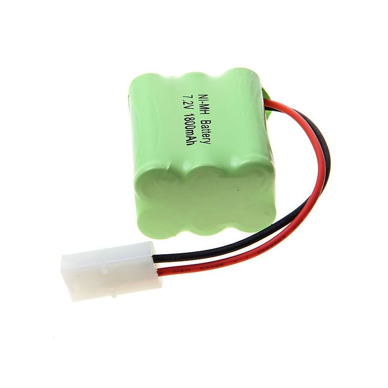 Eco-Friendly 7.2V AA 1800mAh Ni-MH Rechargeable Battery Pack for Remote-Controlled Vehicles and Model Airplanes