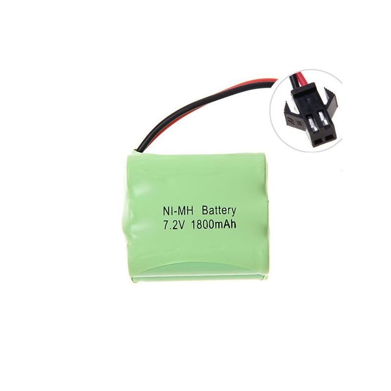 Eco-Friendly 7.2V AA 1800mAh Ni-MH Rechargeable Battery Pack High Capacity for Toy Cars Model Planes
