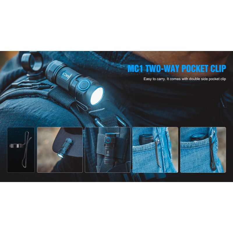 TrustFire MC1 Baton XP-L HI 1000 Lumens Rechargeable Mini EDC Flashlight with Magnetic Charging Ultra-Lightweight