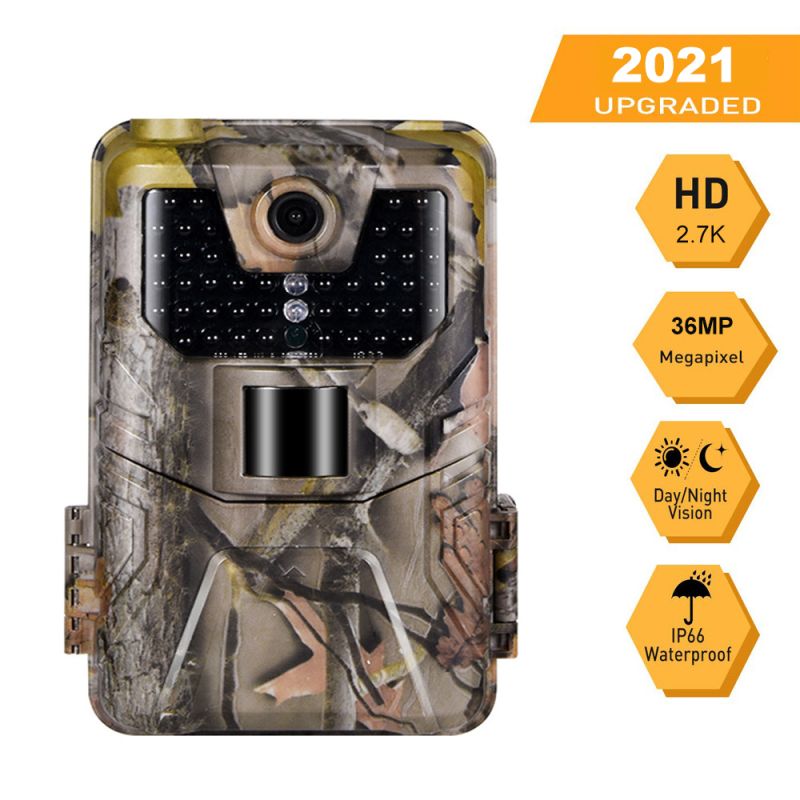 HC-900A 36MP Trail Camera 2.7K HD with Invisible Infrared Night Vision Perfect for Wildlife and Outdoor Use