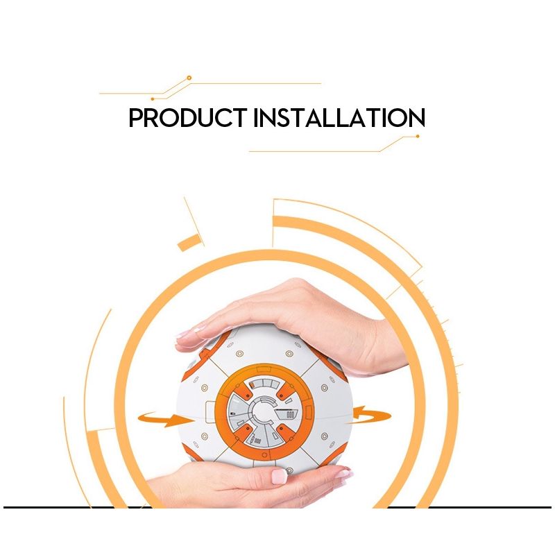 Star Wars BB-8 Remote Control Robot 20.5cm Intelligent RC Toy 360° Rotation Fun for Kids and Collectible