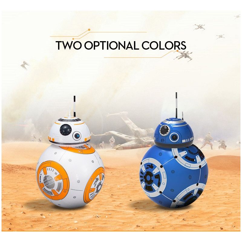 Star Wars BB-8 Remote Control Robot 20.5cm Intelligent RC Toy 360° Rotation Fun for Kids and Collectible