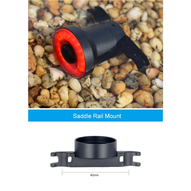 Xlite100 Intelligent Bike Tail Light USB Rechargeable Rear Light Cycling Visibility Super Bright COB LED