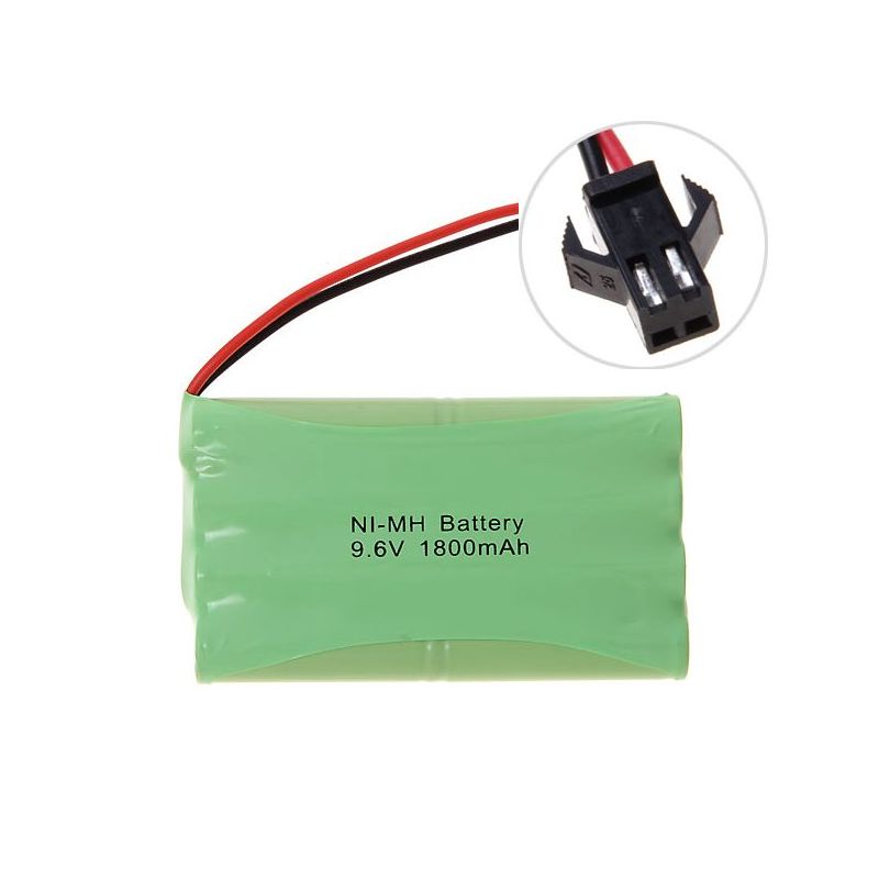 Eco-Friendly 9.6V AA 1800mAh Ni-MH SM Plug Battery High Capacity Long-Lasting Power for RC Vehicles
