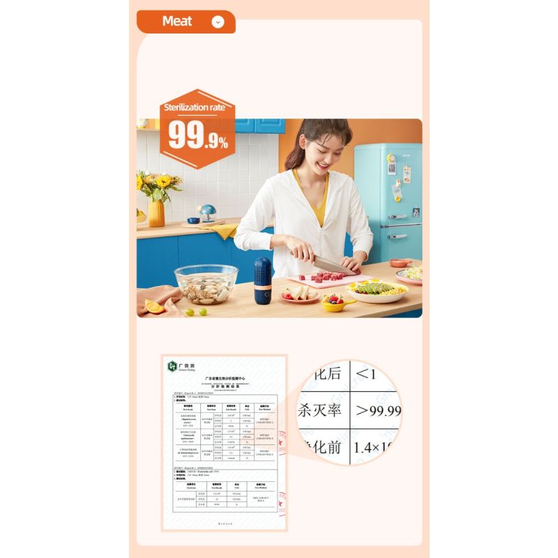 Donlim Disinfectant Vegetables Dishwasher Machine Food Safety Device for Health-Conscious Meal Preparation