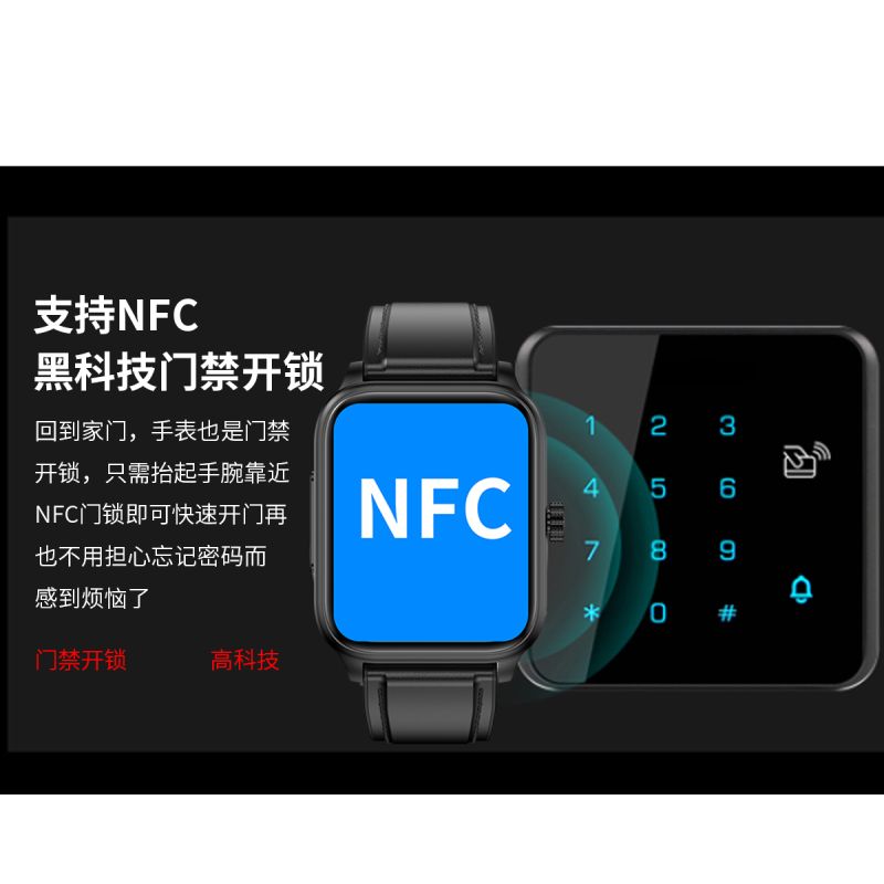 ET540 Blood glucose ECG Body temperature Blood pressure Blood oxygen Heart rate Bluetooth call Smartwatch Fitness Tracker