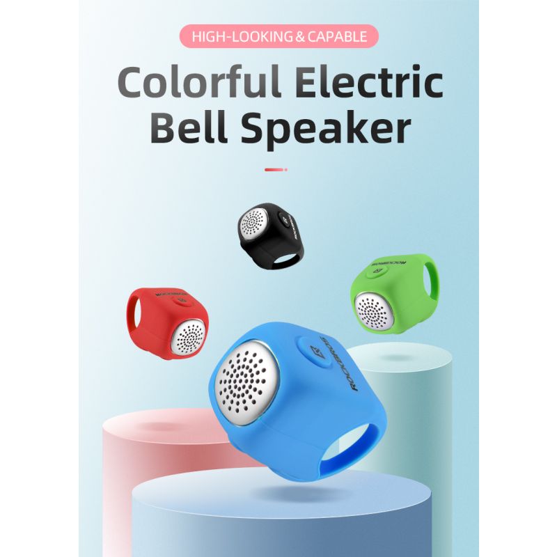 ROCKBROS Electric Cycling Bell with 90 dB Horn Rainproof Design MTB Handlebar Accessory for Safe Riding