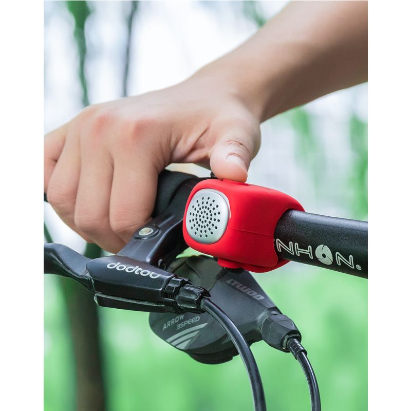 ROCKBROS Electric Cycling Bell with 90 dB Horn Rainproof Design MTB Handlebar Accessory for Safe Riding